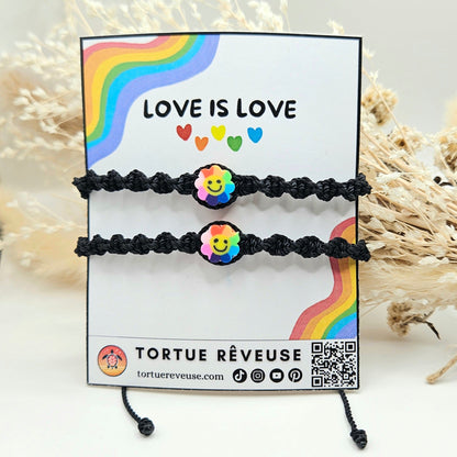 Bracelets Duo "Love is love"