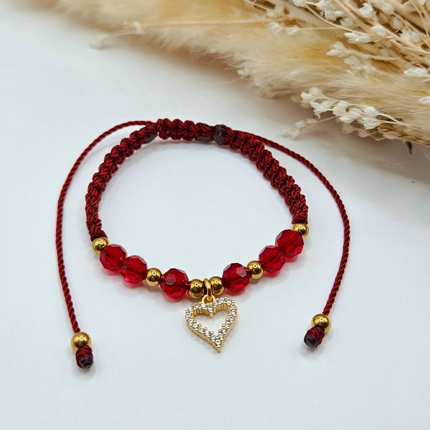 Bracelet Coeur "Bonne Fête Maman"